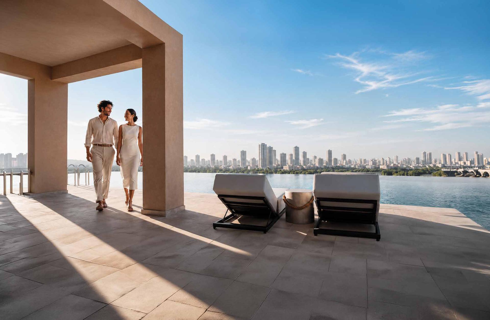 Swimming pool at Veena Monogram, Andheri West