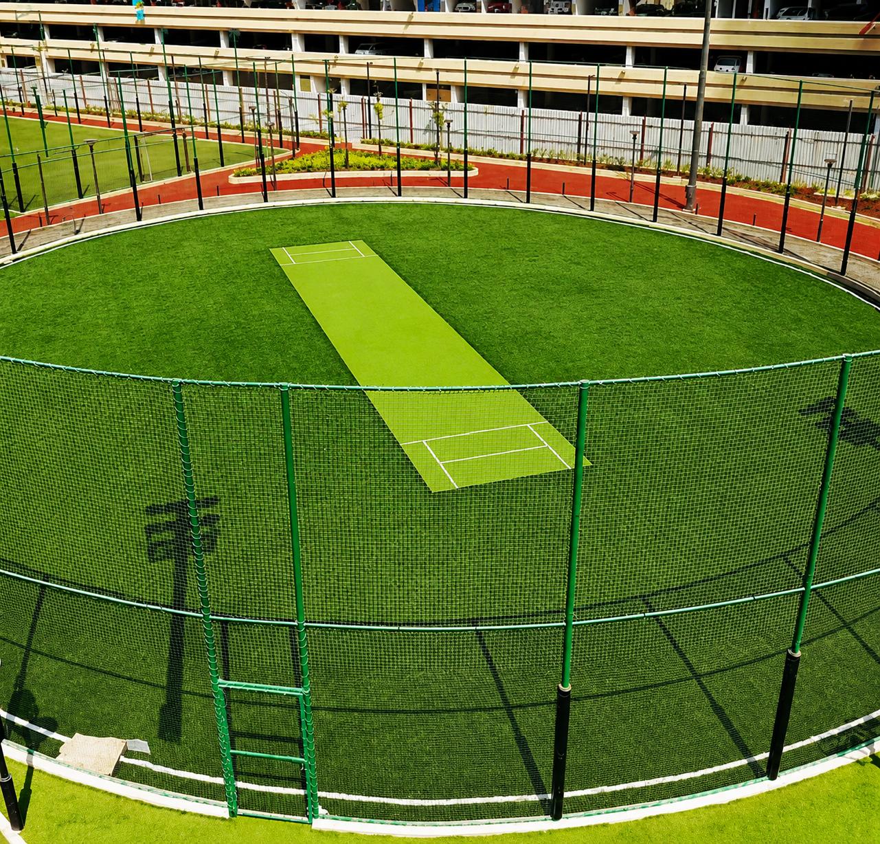 Cricket pitch at JP The Palace North Garden City, Mira Road East