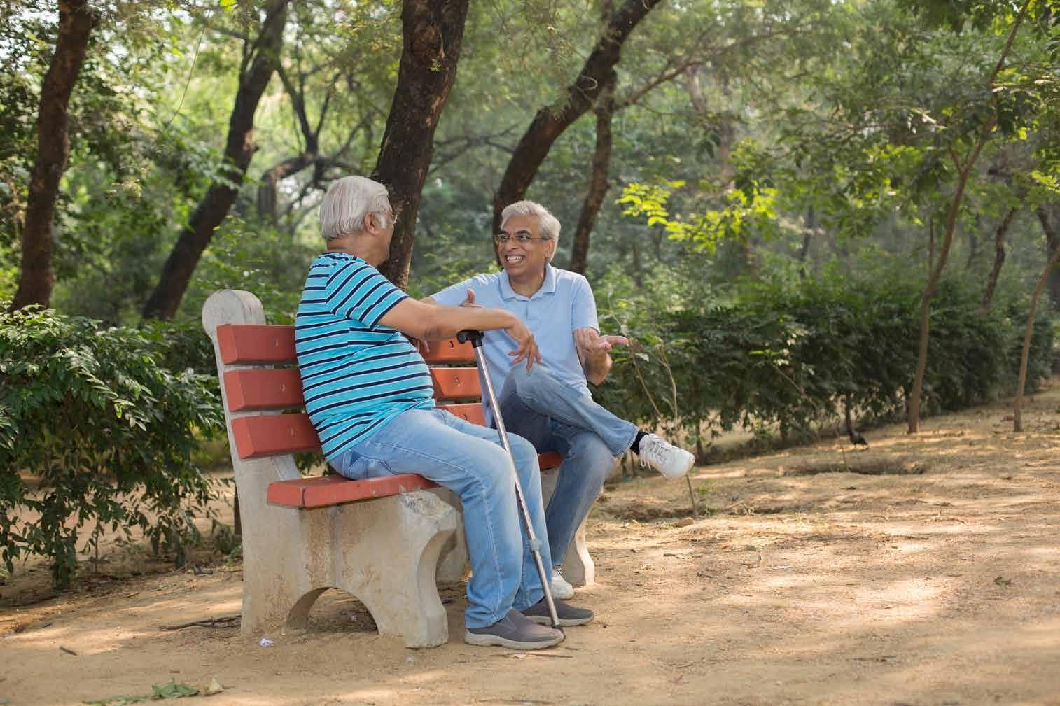 Senior citizen area at Ajmera Arham, Malad West