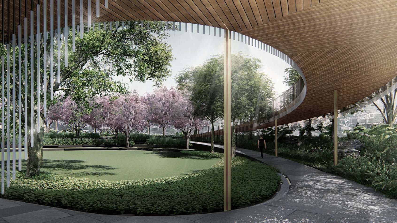 Jogging track at Rustomjee Crown, Prabhadevi