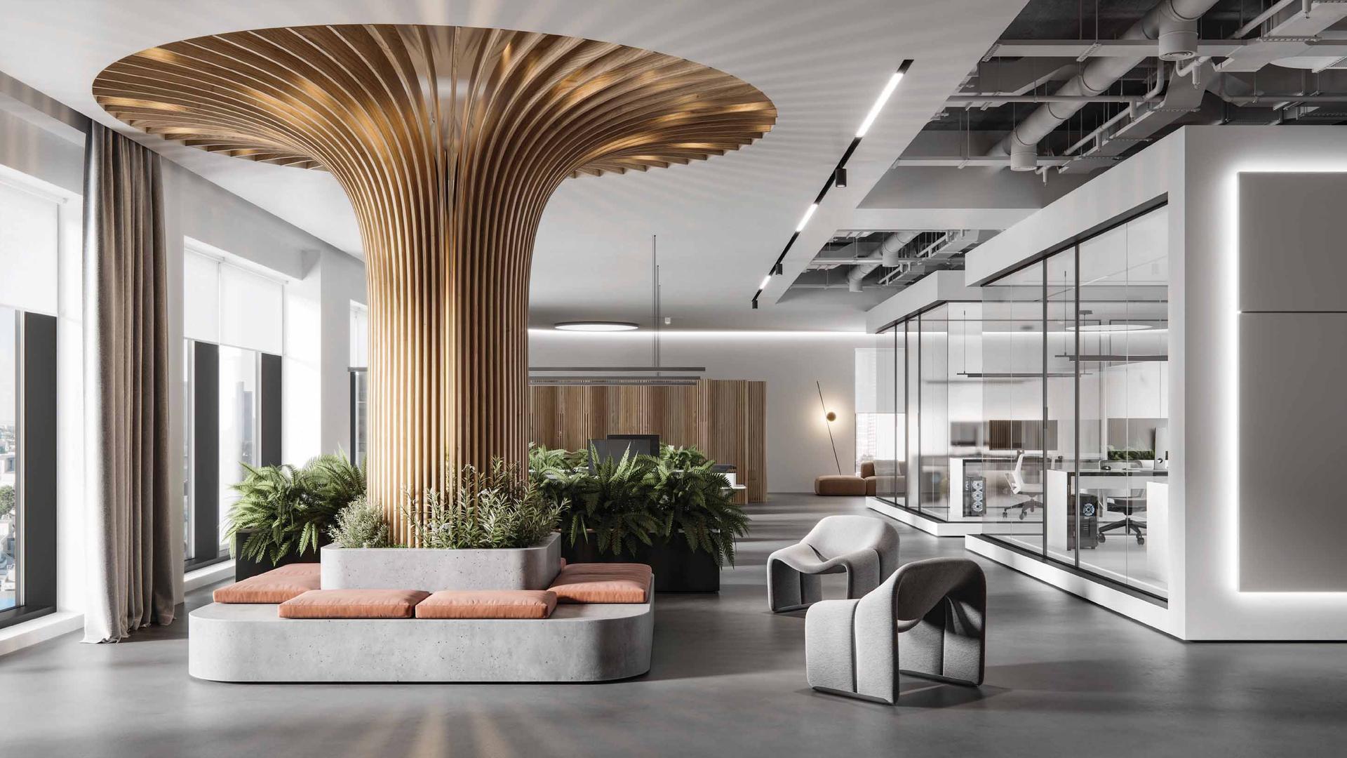 Grand entrance lobby at Lodha Acenza, Andheri East
