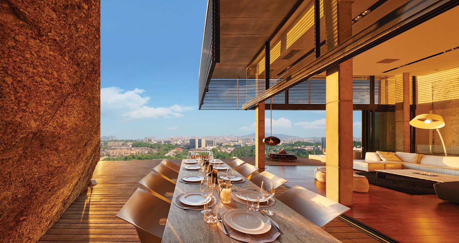 Rooftop terrace at Lodha Acenza, Andheri East