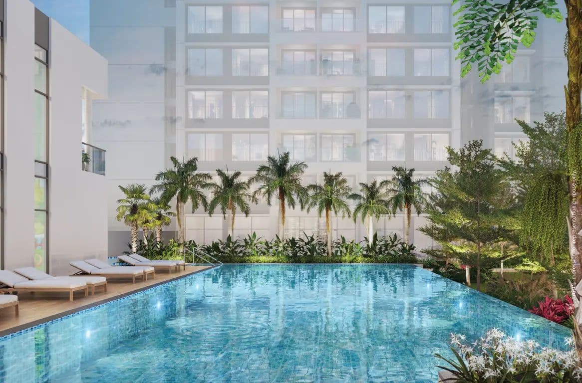 Swimming pool at Godrej Nurture, Bhandup West