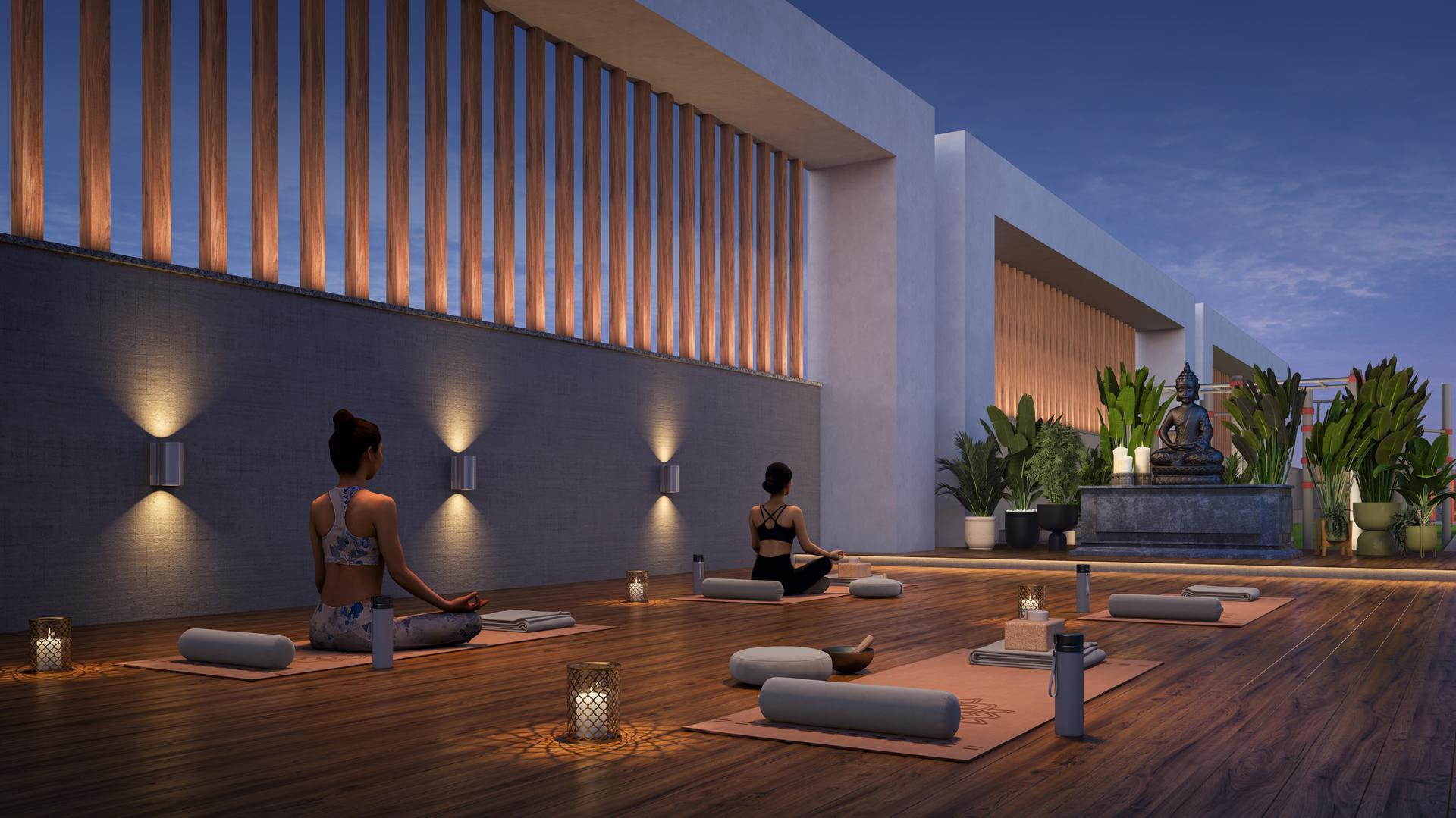 Yoga / meditation at Dotom Isle, Malad West