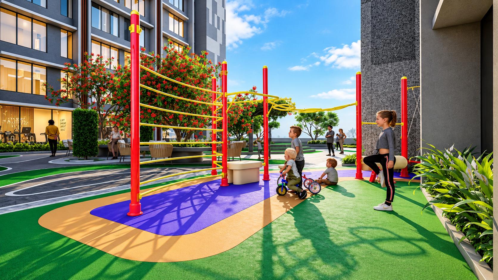 Children's play area at Sugee Empire Tower, Grant Road
