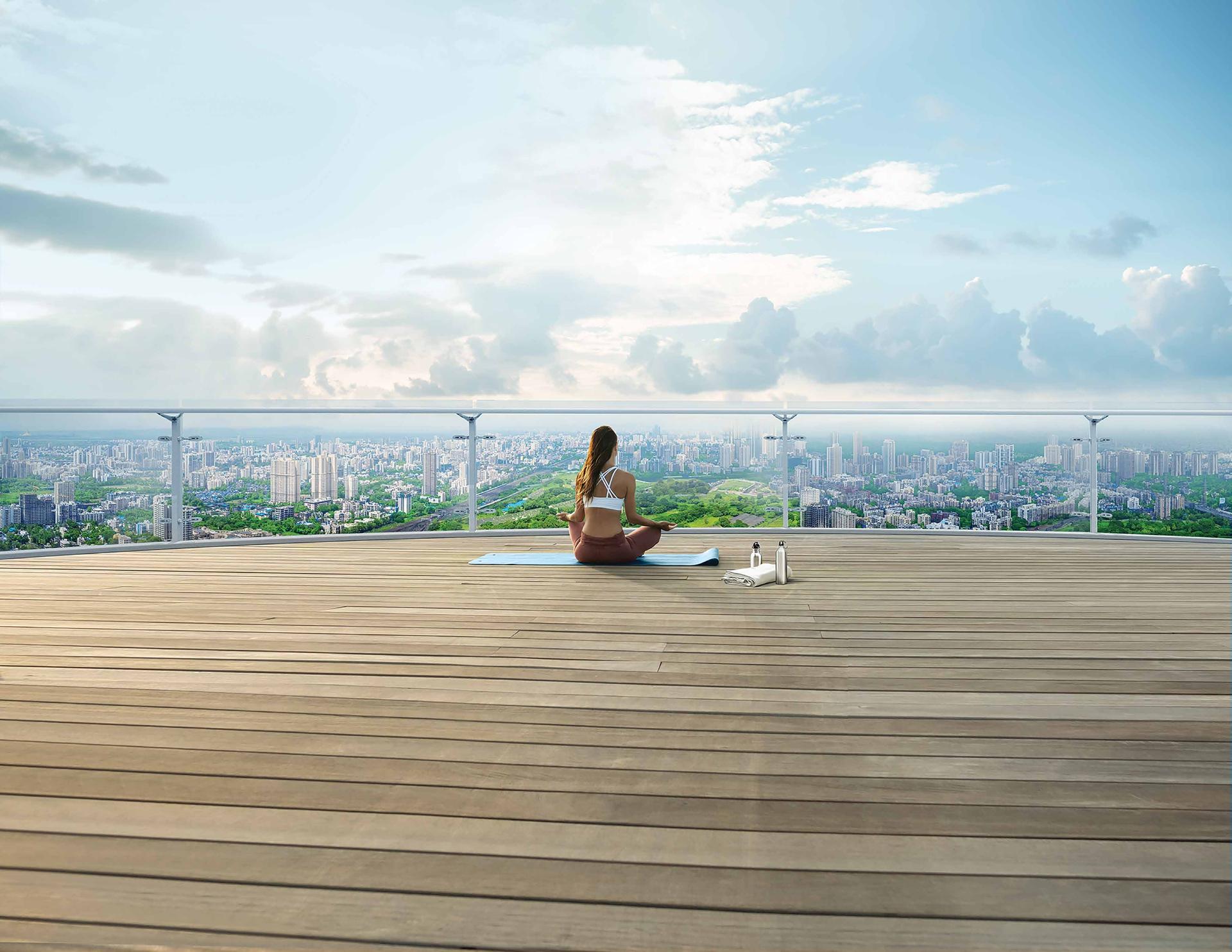 Yoga / meditation at Kalpataru Elegante, Kandivali East