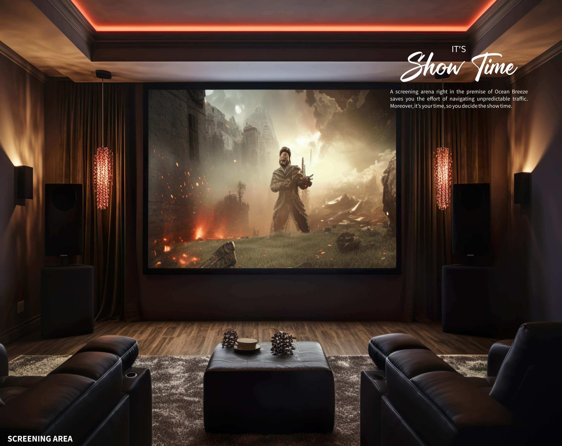 Mini theatre at Bhairav Ocean Breeze, Kandivali West