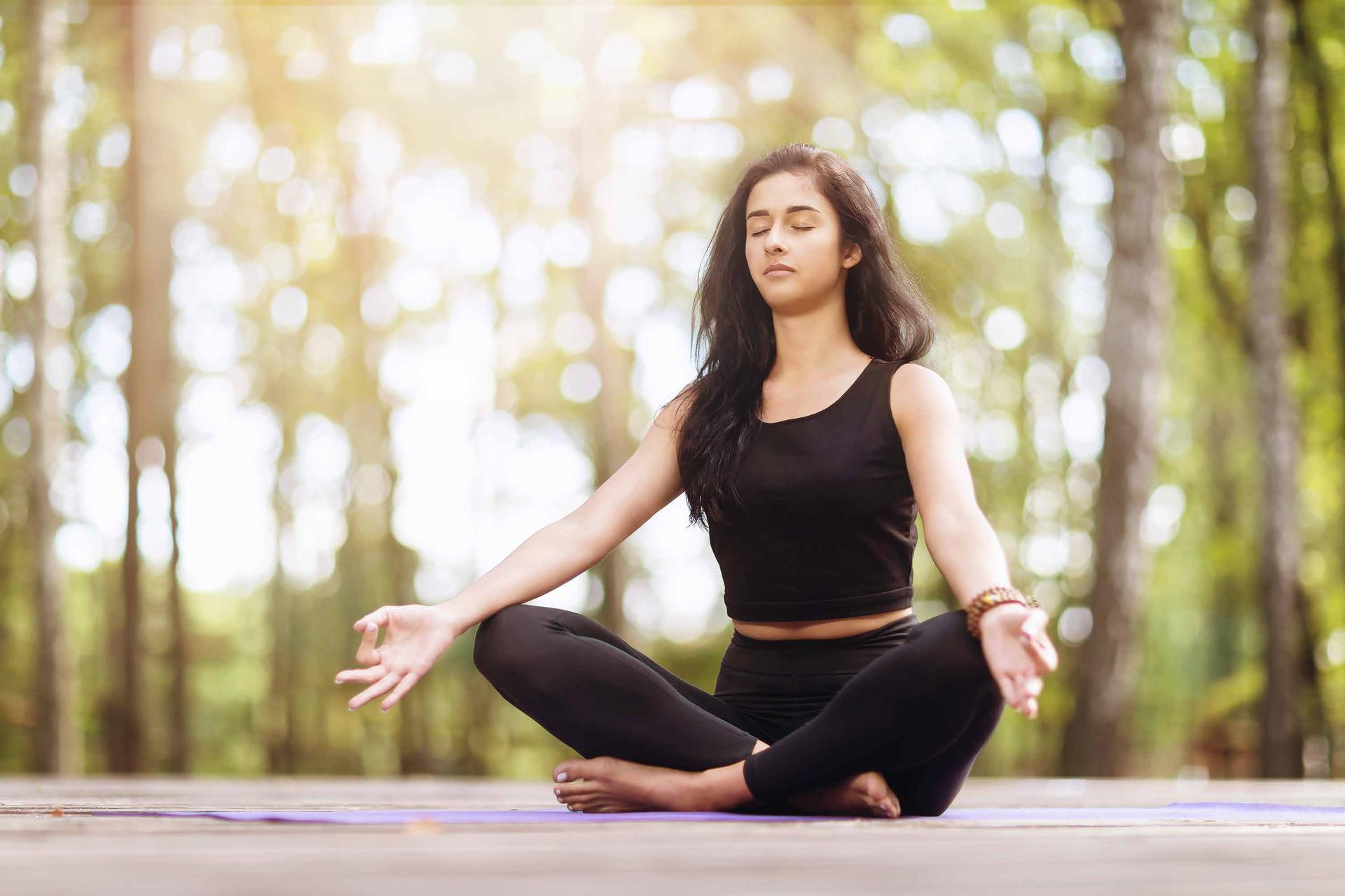 Yoga / meditation at Godrej Horizon, Wadala