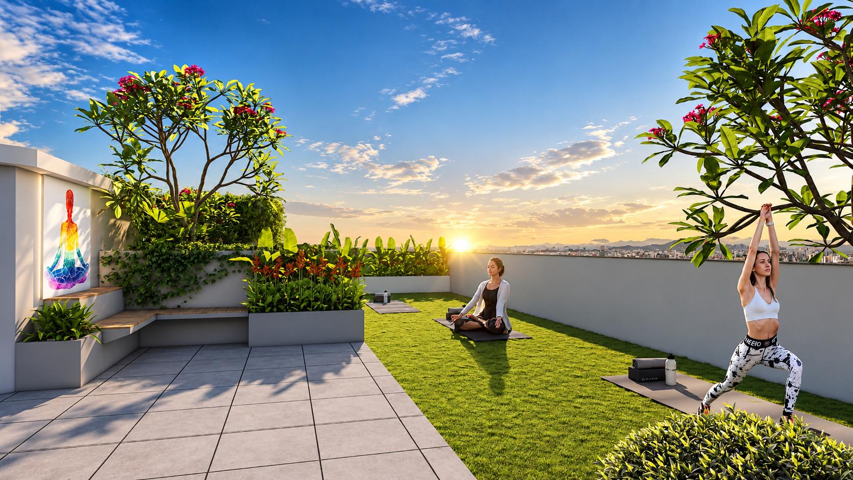 Yoga / meditation at Promesa Midtown, Chembur