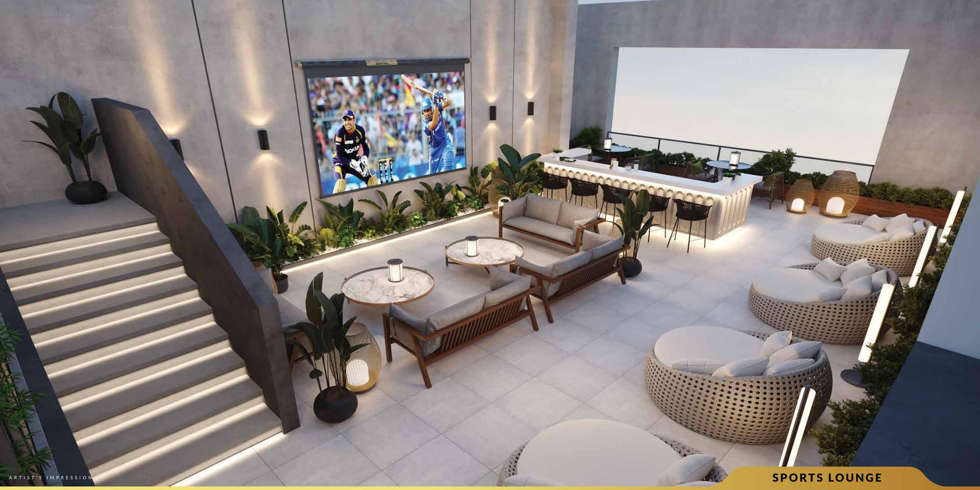 Rooftop terrace at Esto Arkis, Andheri West