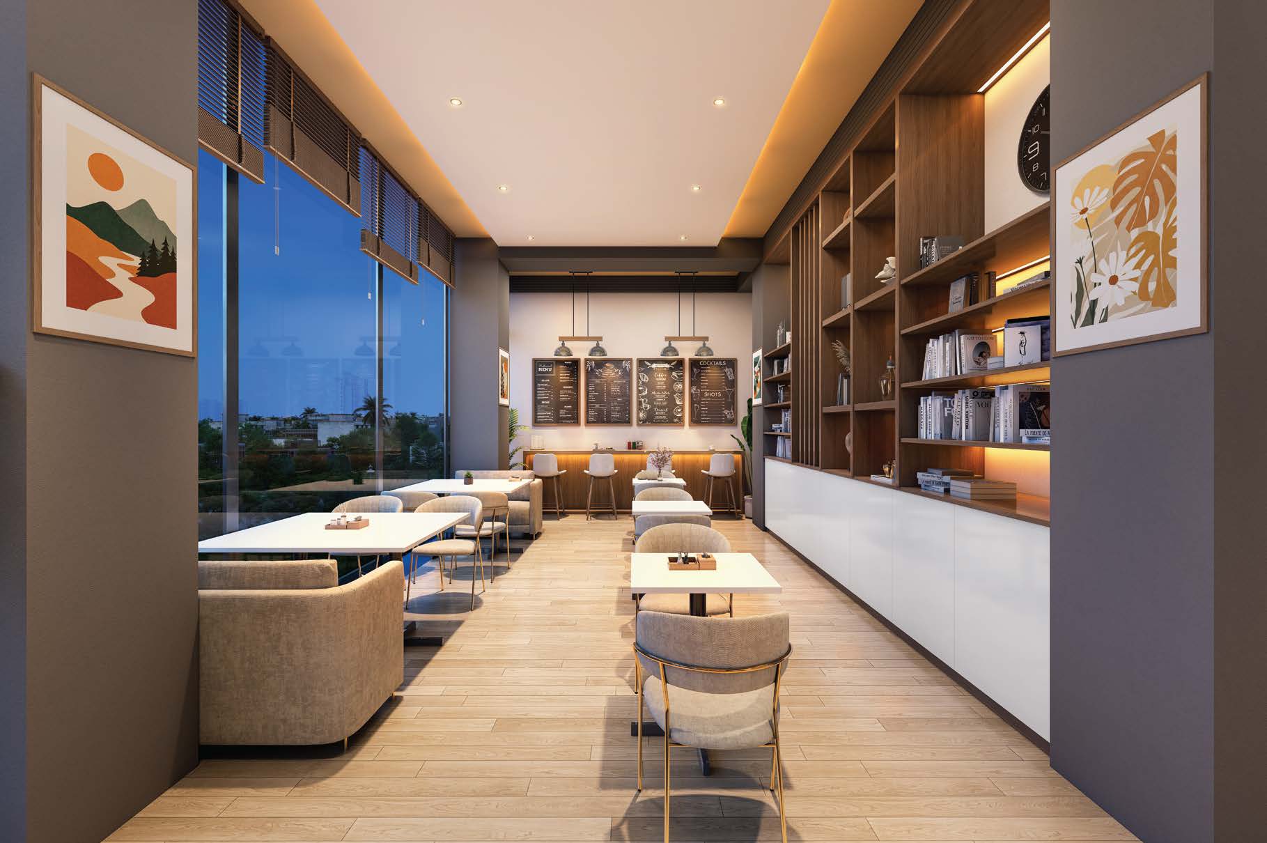Café at Purva Estrella, Lokhandwala