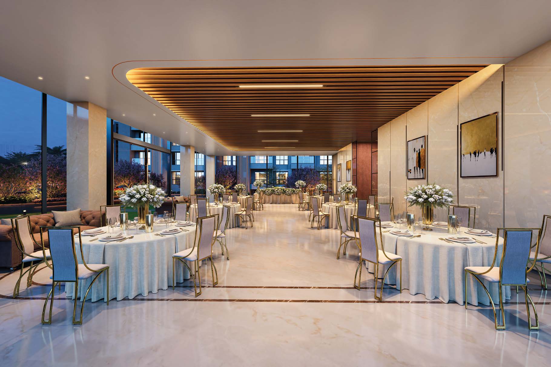 Multipurpose hall at Purva Estrella, Lokhandwala