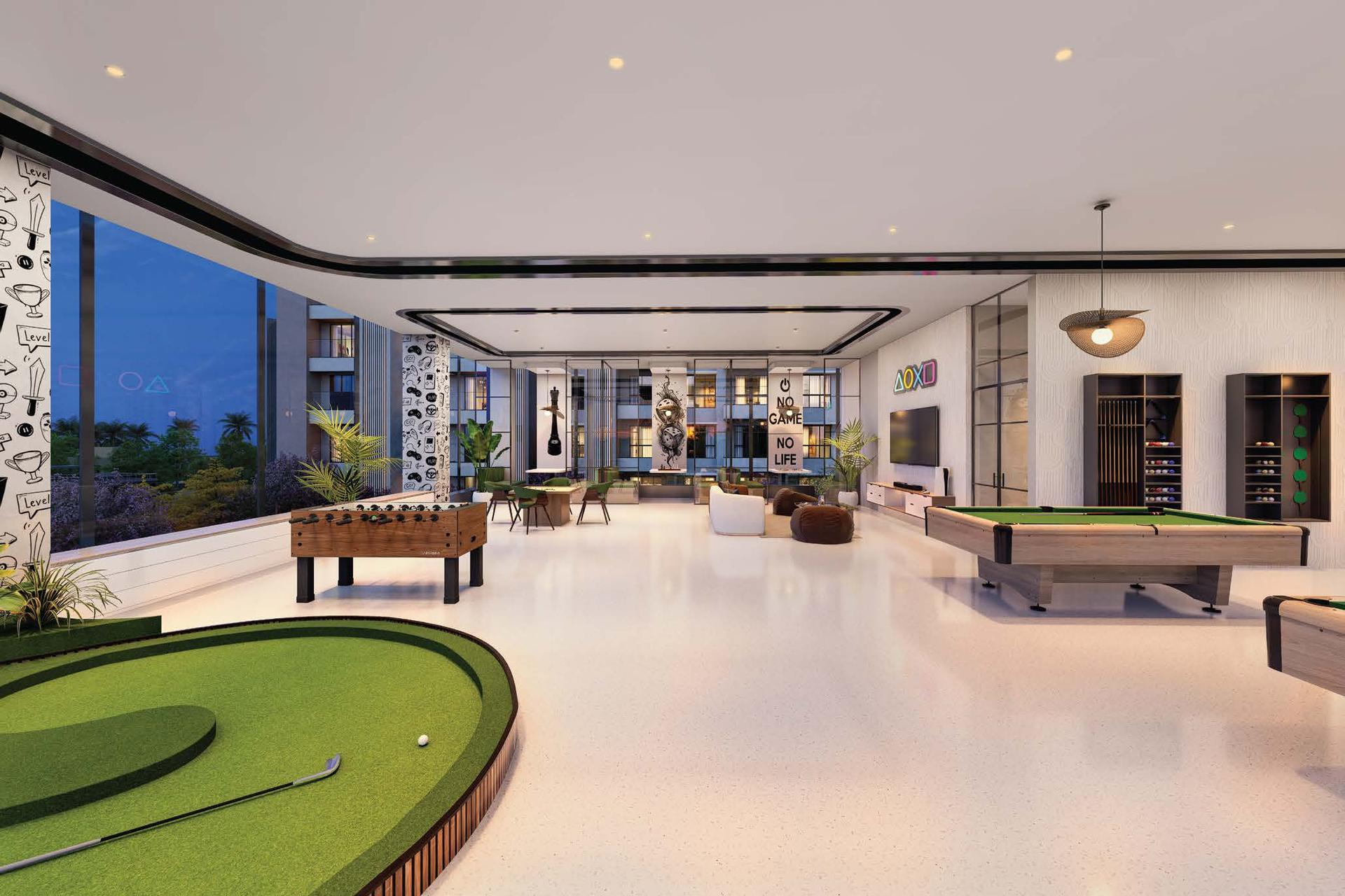 Indoor games at Purva Estrella, Lokhandwala