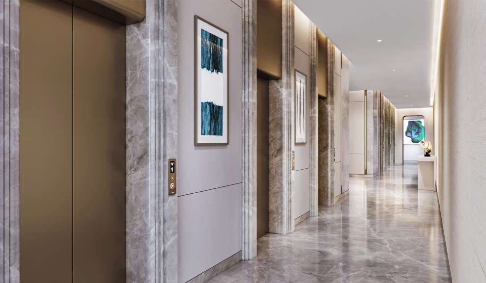Elevators at Inspira One, Bandra West
