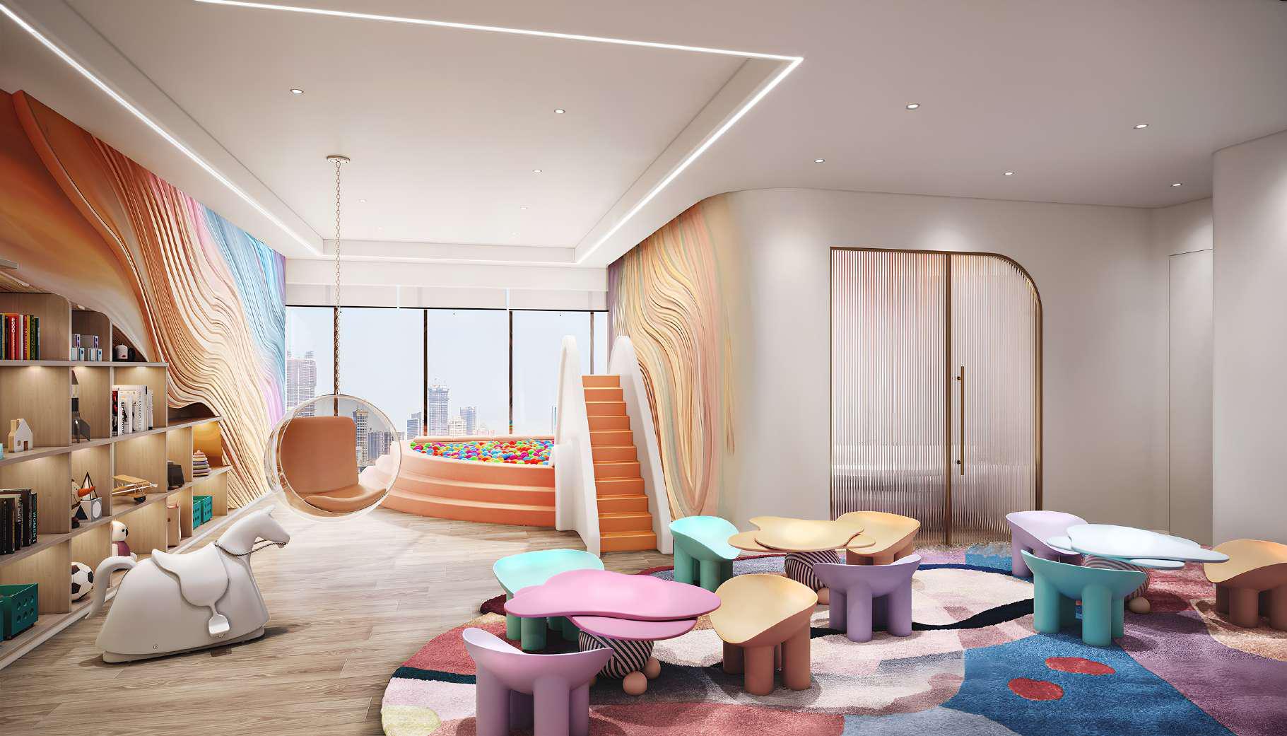 Children's play area at Inspira One, Bandra West