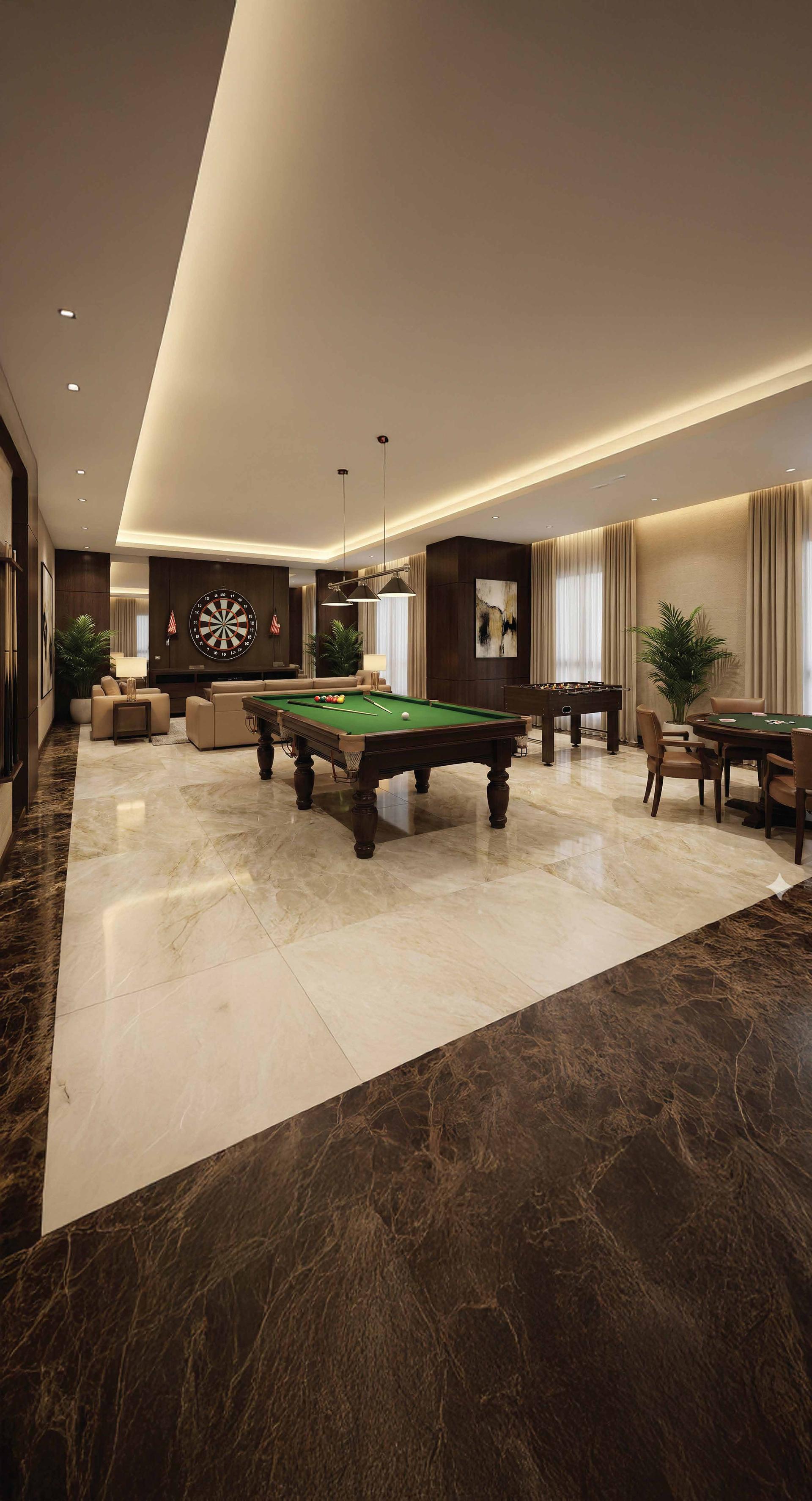 Indoor games at Avant Park West, Vile Parle West
