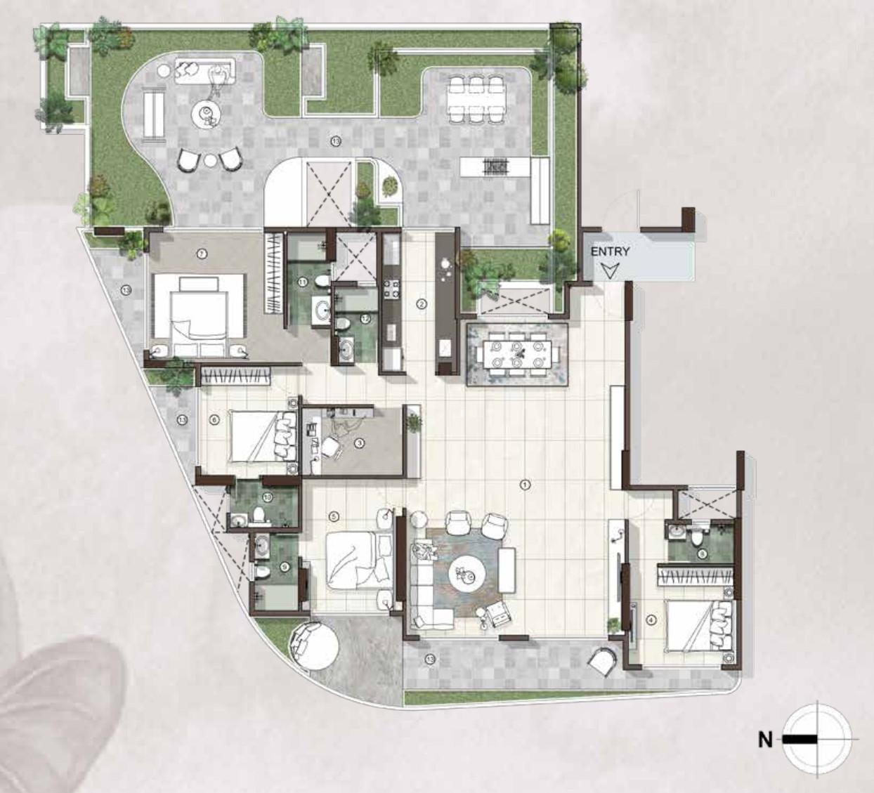 4.5 BHK Type3 floor plan