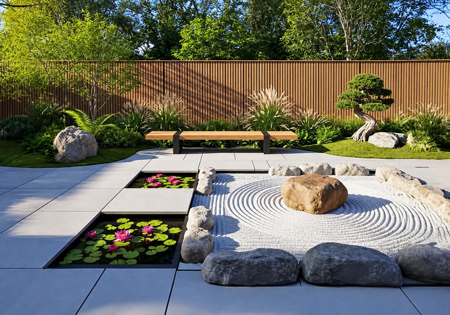 Landscaped gardens at Avant Park West, Vile Parle West