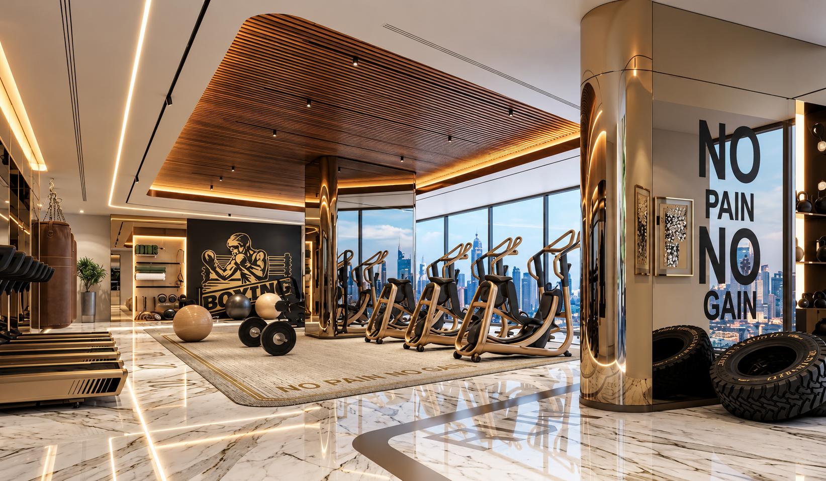 Gym at Lotus Aurelia, Napean Sea Road